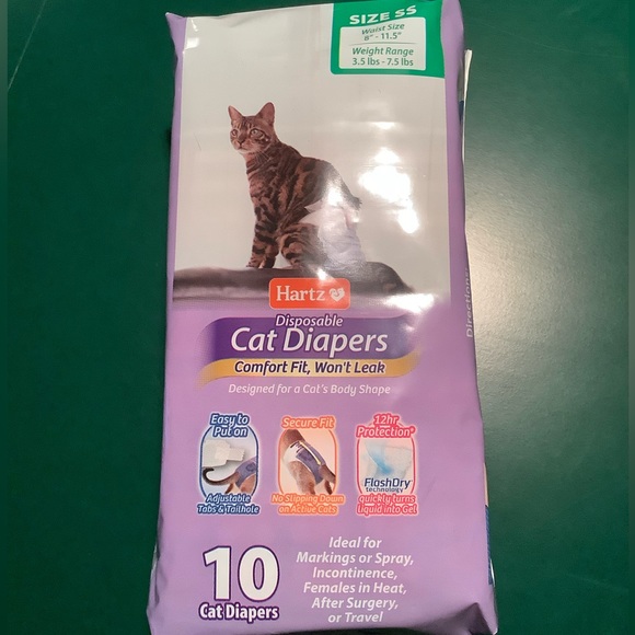 NWT Hartz Cat Diapers Size SS - Picture 1 of 7